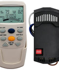 Thermostatic Ceiling Fan Remote Kit With LCD Temp Display, 3 Speed Control, Receiver And Timer, No Dimmer No Reverse