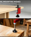 Desktop Tapping Arm With 90 Degree Vertical Tap Guide Jig For Aluminum Extrusions M2 To M10 And SAE Two To Three Eighths Taps