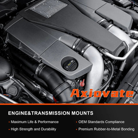 Close-up of engine bay showcasing Axiovate engine & transmission mounts compatible with Honda Odyssey 3.5L V6 2011-2017.