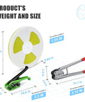 Product image showing Boss Level Polypropylene Strapping Kit components, weight, and sizes for heavy shipping jobs.