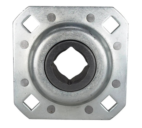 Drivetrain Disc Harrow Flange Bearing Replacement Part with 1-1/8 Inch Bore, steel construction for heavy duty farm tilling.