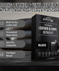 Leather And Vinyl Repair Kit For Cars And Home Use DIY Fix For Car Seats Shoes Jackets Sofas Purses And Steering Wheels Box