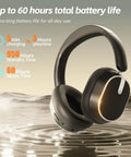 Black Hybrid ANC Wireless Headphones With All Day Comfort And Deep Bass, Hi Res Audio, Memory Foam Cushioned Ear Pads