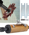 Nuts And Bolts Air Die Grinder Boasting 22000 RPM For Fast Metal Grinding And Precision Polishing with metal accessories and sanding disc.