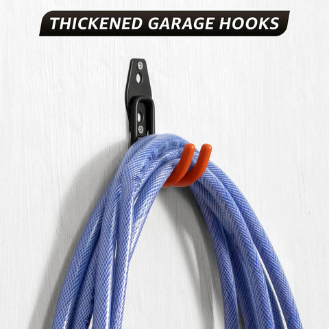 20 Pack Heavy Duty Wall Mount Hooks With Anti Slip Coating For Hanging Bikes Ladders Power Tools And Garden Gear In Garage Or Shed