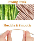 Double-ended cotton swabs with strong bamboo sticks, 6-inch length, shown held by fingers.