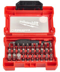 Shockwave Compact Torx Bit Set 32 Piece With SHOCKZONE Geometry Built Tough For Impact Tools in red durable case