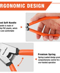 Ergonomic design of Heavy Duty Snap Ring Pliers Set Four Piece Kit For Internal And External C Clip Rings With Straight And Bent Jaws Precision Spring Loaded 7 Inch Pro Grade Pliers With Durable Carbon Steel Construction And Storage Pouch