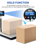 Digital Shipping Scale With 660 Lb Capacity For Heavy Packages, large platform, dual boxes, separate blue backlit LCD display