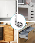 Badass Heavy Duty Cam Locks Keyed Alike Cabinet Hardware 1 1 8 Inch Zinc Alloy Cylinder in kitchen drawers and cabinets