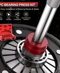 43 Piece Bearing Press Kit With Bearing Race And Seal Driver Set for professional installation in auto and machinery repair shown in use