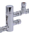 3/8 Inch Thermostatic Mixing Valve With Compression Connections, Tee And Integral Checks For Under-Sink Use No Sweat Scald Protection
