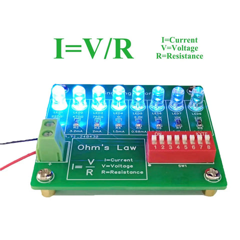 Beginner Friendly Soldering Practice Kit For Exploring Current And Resistance Relationships with LED Demos and PCB Board