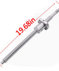 16mm Ball Screw SFU1605 500mm With Nut Built For CNC Machining Anti Backlash High Precision C7 Grade Low Friction Quiet Operation 5mm Lead RM Model BK10 BF10 End Machining Compatible