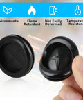 Close-up of Six Pack Heavy Duty Rubber Cable Grommets for Wiring and Firewalls, showing flame retardant material and design.