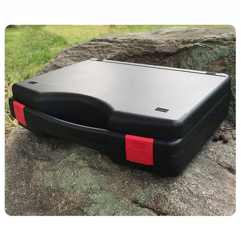Rugged Plastic Tool Box With Cushioned Sponge Inserts Portable Multi Size Tool Organizer For Home Garage Or On The Go