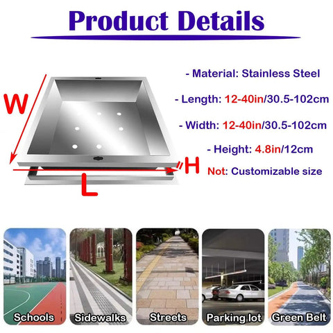 Details of Hidden Street Ready Stainless Steel Manhole Covers For Lawn And Green Belts 12 To 40 Inches Beefy Ultra Durable