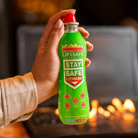 Straight Up Knock Out Dangerous Lithium Ion Battery Fires With This Totally Safe Non Toxic Fire Suppressant Spray Designed For Phones Laptops Tablets And Power Banks To Stop Blazes Fast