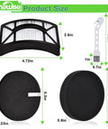 Get These Killer Hepa Filter Replacements That Work Great With Your Bissell Cleanview Vacuum Models 2486 2487 2488 2490 2492 And Powerclean 2494 Matching Parts 1604130 1601972 1608225 Includes Two Hepa And Four Foam Felt Filters product size and cleaning brush