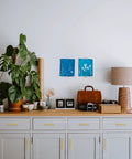 Room with white cabinets featuring 20 Pack Solid 5 Inch Square Cabinet Handles Brushed Brass Drawer Pulls For Kitchen Cabinets And Drawers