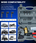 DIY Brake Bleeder Kit With Hand Vacuum Pump And Adapters, Universal Tool for bleeding with pressure gauge in storage case