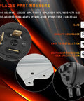 Air Pressure Switch 1.74 In WC Replacement for Intertherm and Miller HVAC Gear, close-up view of fittings and connectors