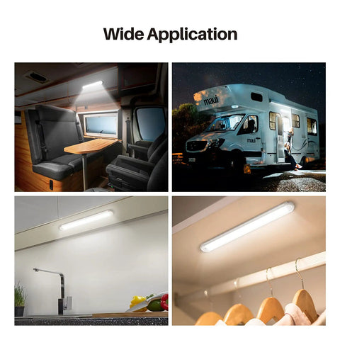 Bright 12V LED Interior Light Bar Kit With 120 LEDs Delivers 1500 Lumens 8W DC 12V On Off Switch Ideal For Enclosed Cargo Trailers Cars RVs Vans Trucks Campers Boats Caravans Motorhomes 8 Pack lighting up various spaces