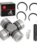 Front And Rear Driveshaft U Joint For Ranger RZR Scrambler And Sportsman UTVs Built To Last Heavy Duty 300 325 330 425 400 500 570 700 EV 800 850 900 1000 Turbo General 1000 4 XP EPS Replacement kit with U joint, clips, and grease fitting