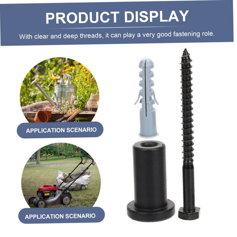 4 Set Barn Door Hardware Kit With Sliding Track Spacers And Stoppers Carbon Steel Connectors Product Display