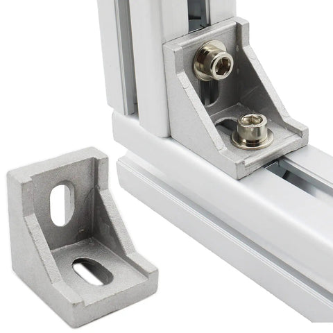 10 Pack Aluminum Profile Corner Bracket 40x35x40mm For 4040 Series 8mm Slot Aluminum Extrusion L Shape Right Angle Connector Fastener
