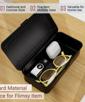 Small Metal Tool Box With Latch Portable Mini Steel Toolbox With Lid For Tools Car Workshop And Crafts 7.9 Inch Black Built Tough Durable Storage Box For Hardware Nails And Small Parts With Secure Hinged Lid