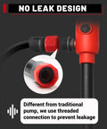 Close-up of Upgraded 2025 Fuel Transfer Pump With Leak Proof USB Charging And AA Battery Backup showing threaded connection design.