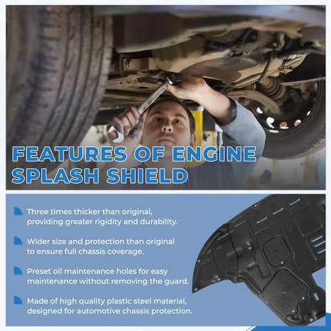 Dang Tough Engine Splash Shield For Kia K5 2021 To 2025 Heavy Duty Under Cover Guard being installed underneath vehicle.