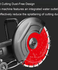 Straight Up Tough 3000W Stone Cutting Saw And Wall Groove Cutter Pro 220V Angle Grinder close-up of wet cutting dust-free design.