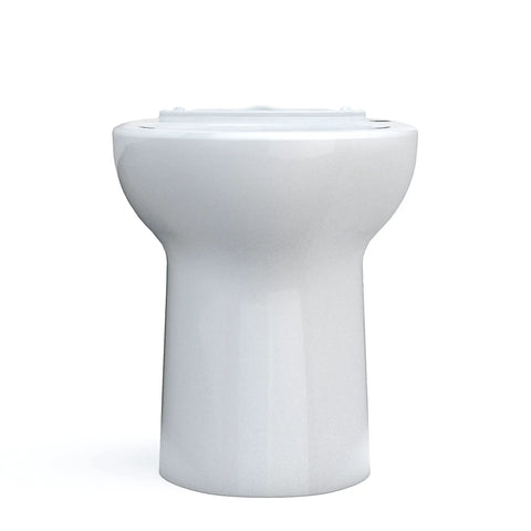 Front view of Elongated Toilet With Tornado Flush For Powerful, Less Frequent Cleanings, CEFIONTECT Ultra Smooth Glaze Prevents Sticking