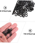 Beefy 500 Piece Wave Washers Kit With Compression Type Springs, Spring Steel Wave Washers For Screws And Bolts In Home Appliances, Automotive And Industrial Projects, black washers in hand