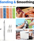 All In One 3D Printer Tools Kit for Beginners 40 Pcs FDM Printer Accessories Including sanding sponges and engraving knife