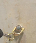 10K Swivel Anchor Five Eighths Inch By Six Inches Expansion Anchor With Full Size D Ring In Zinc Plated Stainless Steel installed on concrete wall