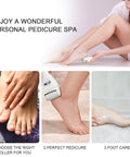 Electric Foot Callus Remover Rechargeable Cordless Foot File That Kicks Dry Skin Out The Window And Delivers Fresh Heels With Zero Hassle For Your Effortless Daily Glow Up in use for personal pedicure.