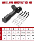 Heavy Duty Wheel Hub Removal Tool For Cars And Trucks Universal Bearing Extractor with bolts and washers on display