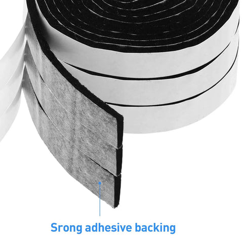 Four Rolls Of Half Inch Wide By Sixty Inch Long Self Adhesive Felt Strips Heavy Duty Polyester Pads For Furniture Floor Protection