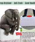 Elephant seated on a Food Grade Plastic Water Tank 340L For Home, School, Office, Hotel And Event Use Large Capacity Water Storage