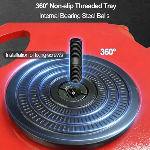 Tough As Nails 360 Swivel Skate Dolly with non-slip threaded tray and internal bearing steel balls for secure payload handling.