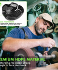 Matrix Lite Series Bump Cap Insert for Baseball Caps EN 812 in use by man in workshop, showing ventilated protection and shock absorption.