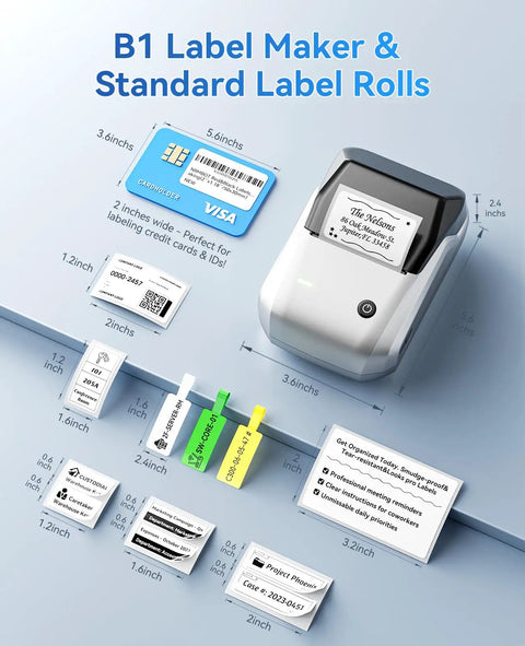 Wireless Bluetooth Label Printer For Home Organization 2 Inch Compact Sticker Maker App Connected Seamless Sync For Smartphone Or Laptop Silver Build Low Key Hassle Free Truly Crushes Every Printing Task