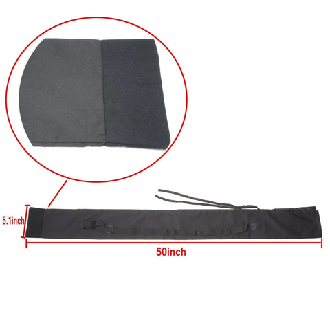 Large Sword Carry Bag With Shoulder Strap For Katana Samurai Bokken, Thick Canvas Base, Dimensions 50in by 5.1in