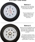 How To Measure the Bolt Circle Diameter of a 5-Bolt Trailer Wheel, 5 on 4-1/2 inch and 5 on 5 inch