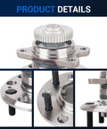 Rear Wheel Hub And Bearing Assembly Fits Hyundai Sonata 2006 2007 2008 2009 And Kia Optima 2006 2007 2008 2009 2010 With ABS