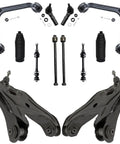 RWD Front End Suspension Kit For 2002 2005 Dodge Ram 1500 12pc Includes Front Upper And Lower Control Arms With Ball Joints