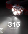 Pro-315 LED Headlamp With IPX4 Water Resistance All Weather Hands Free Light For Outdoors Camping Running Storm Survival Emergency LED Flashlight Batteries Included shining 315 lumens